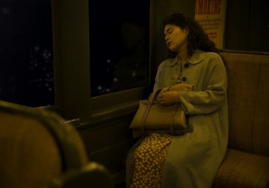 woman+in+train